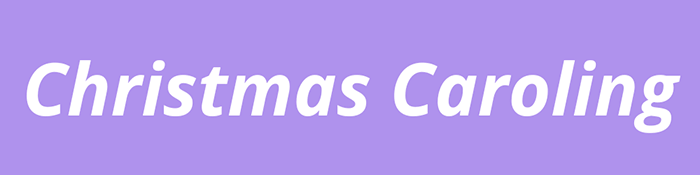 Christmas Caroling Asbury Church in Raleigh, NC