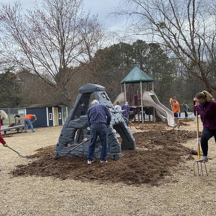 Hands on Local Service Asbury Church in Raleigh, NC