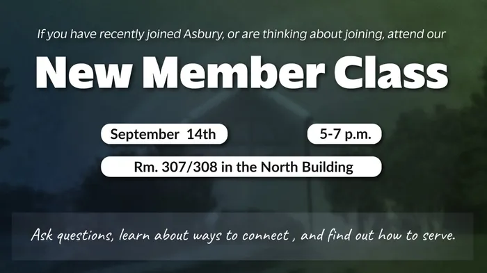 September New Member Asbury Church in Raleigh, NC