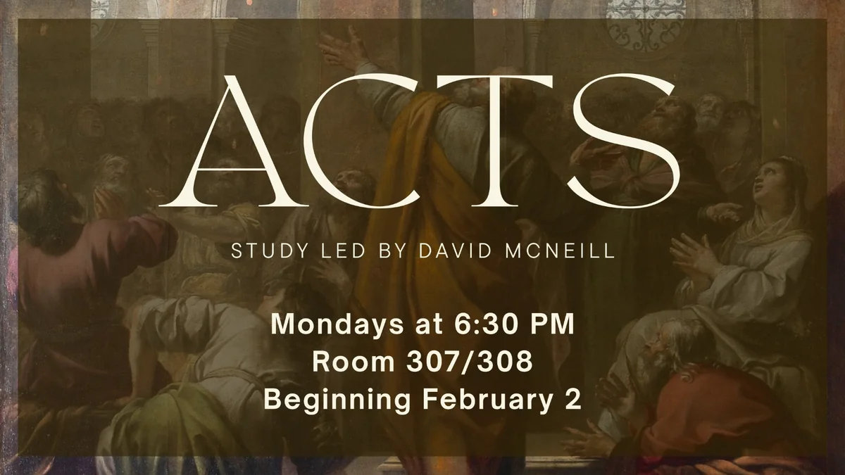 Acts Study February Asbury Church in Raleigh, NC